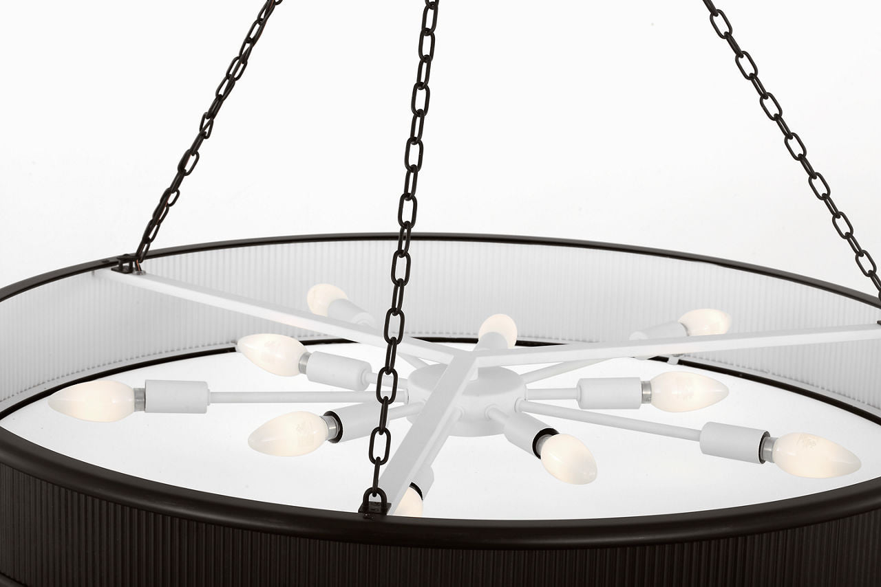 Visual Comfort Studio - PCC10110AI - Ten Light Chandelier - Ritz - Aged Iron | Aged Iron