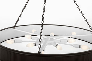 Visual Comfort Studio - PCC10110AI - Ten Light Chandelier - Ritz - Aged Iron | Aged Iron