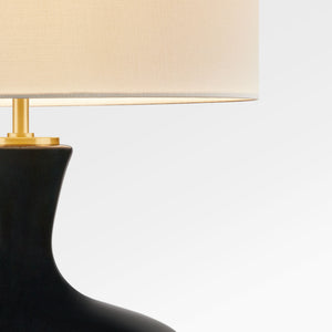Visual Comfort Studio - KST1251CBK - One Light Table Lamp - Amber - Black Ceramic | Black Ceramic
