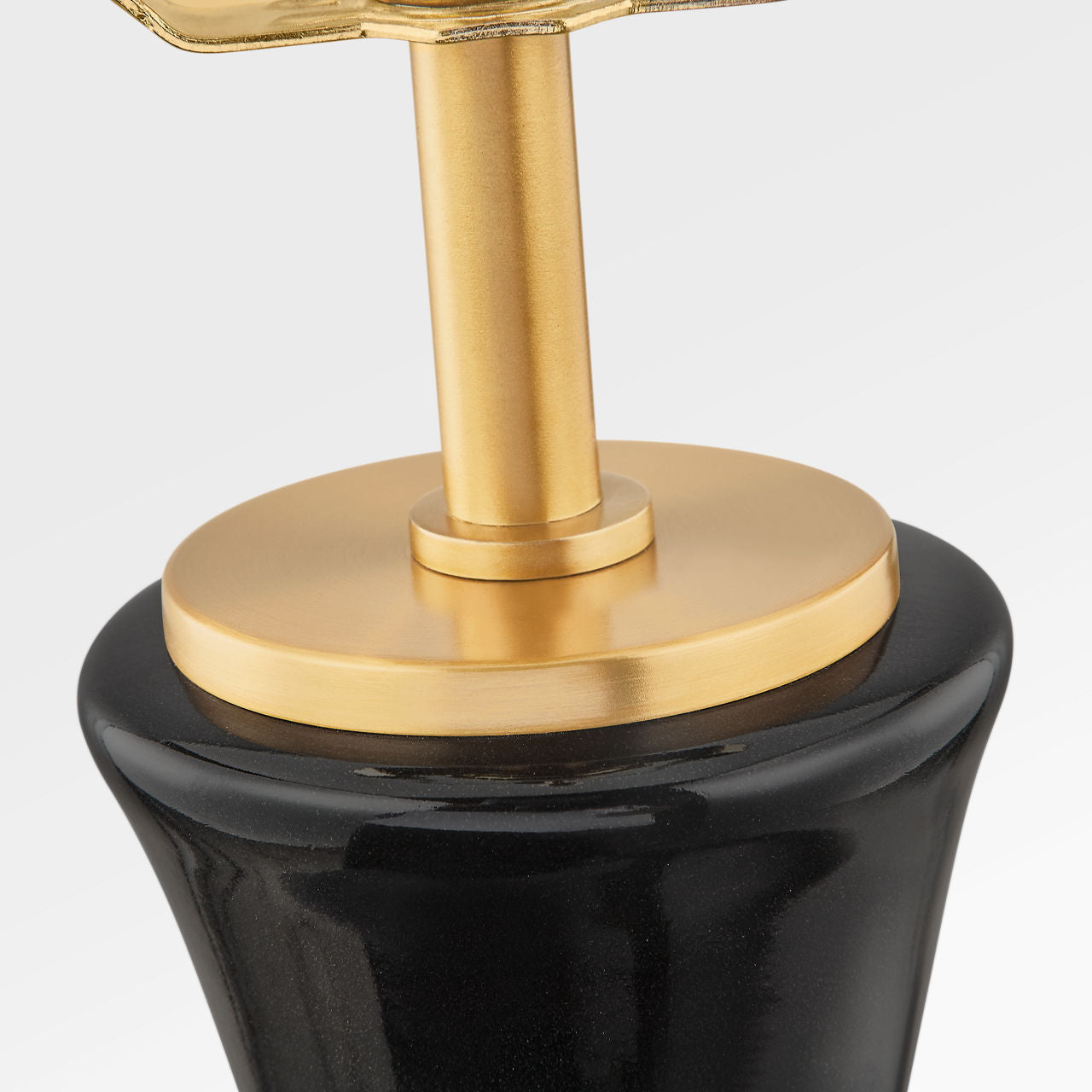 Visual Comfort Studio - KST1251CBK - One Light Table Lamp - Amber - Black Ceramic | Black Ceramic
