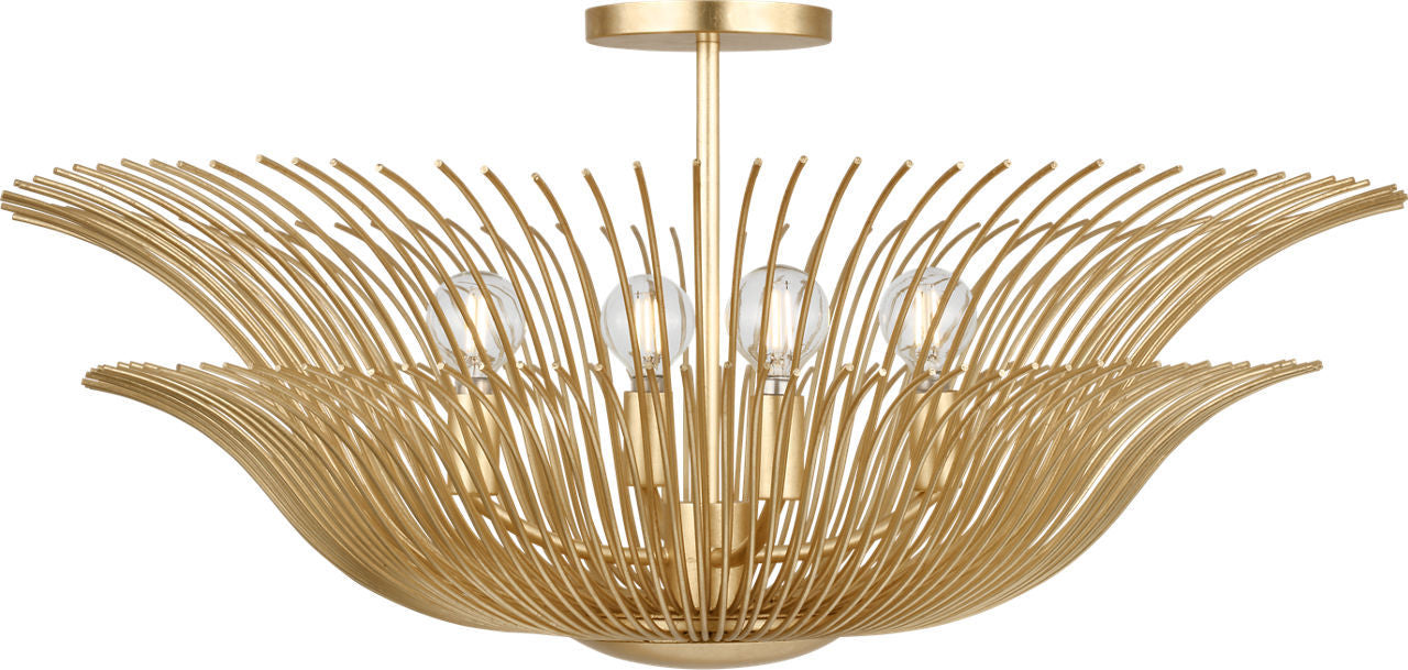 Visual Comfort Studio - LXF1024GD - Four Light Flush Mount - Dorelle - Gild | Gild