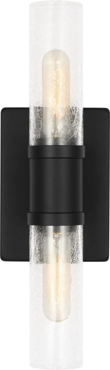 Visual Comfort Studio - 4465002CC-112 - Two Light Vanity - Keaton - Midnight Black | Midnight Black
