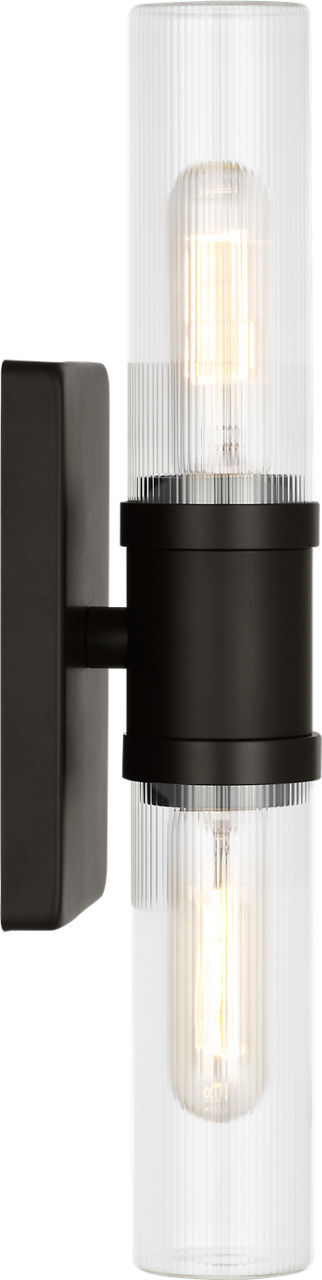 Visual Comfort Studio - 4465002CF-112 - Two Light Vanity - Keaton - Midnight Black | Midnight Black