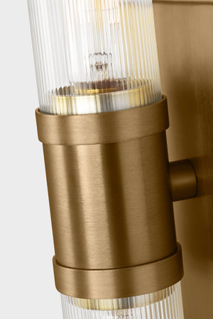 Visual Comfort Studio - 4465002CF-848 - Two Light Vanity - Keaton - Satin Brass | Satin Brass