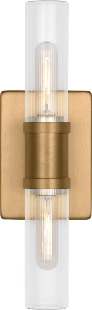Visual Comfort Studio - 4465002CF-848 - Two Light Vanity - Keaton - Satin Brass | Satin Brass
