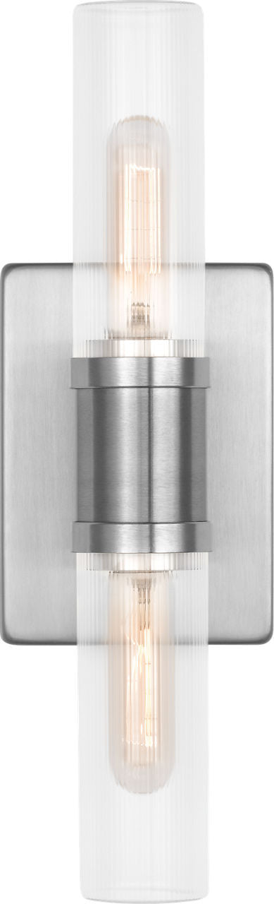 Visual Comfort Studio - 4465002CF-962 - Two Light Vanity - Keaton - Brushed Nickel | Brushed Nickel