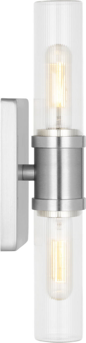 Visual Comfort Studio - 4465002CF-962 - Two Light Vanity - Keaton - Brushed Nickel | Brushed Nickel