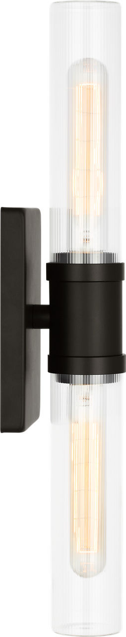 Visual Comfort Studio - 4565002CF-112 - Two Light Vanity - Keaton - Midnight Black | Midnight Black