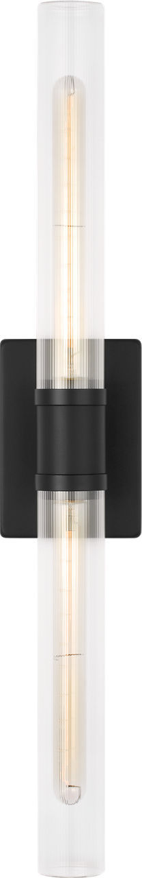 Visual Comfort Studio - 4665002CF-112 - Two Light Vanity - Keaton - Midnight Black | Midnight Black