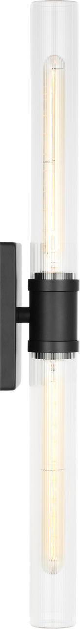 Visual Comfort Studio - 4665002CF-112 - Two Light Vanity - Keaton - Midnight Black | Midnight Black