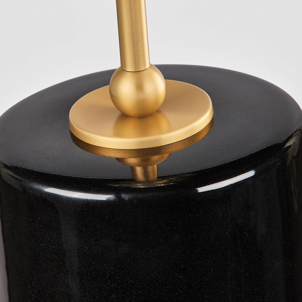 Visual Comfort Studio - KST1241CBK - One Light Table Lamp - Lauren - Black Ceramic | Black Ceramic