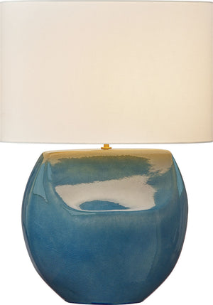 Visual Comfort Studio - HT1161DOC - One Light Table Lamp - Pente - Deep Ocean Crackle | Deep Ocean Crackle