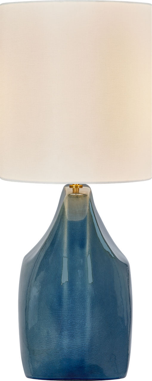 Visual Comfort Studio - HT1161DOC - One Light Table Lamp - Pente - Deep Ocean Crackle | Deep Ocean Crackle