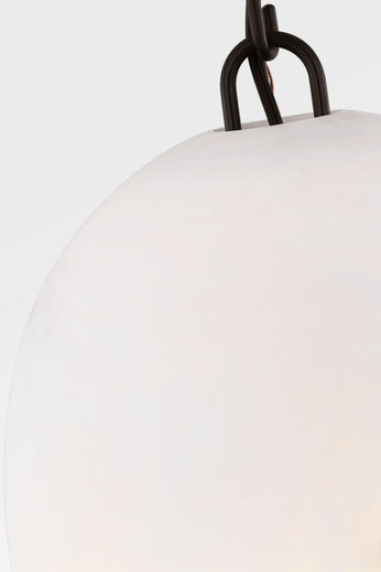 Visual Comfort Studio - CP1491AI - One Light Pendant - Savina - Aged Iron | Aged Iron