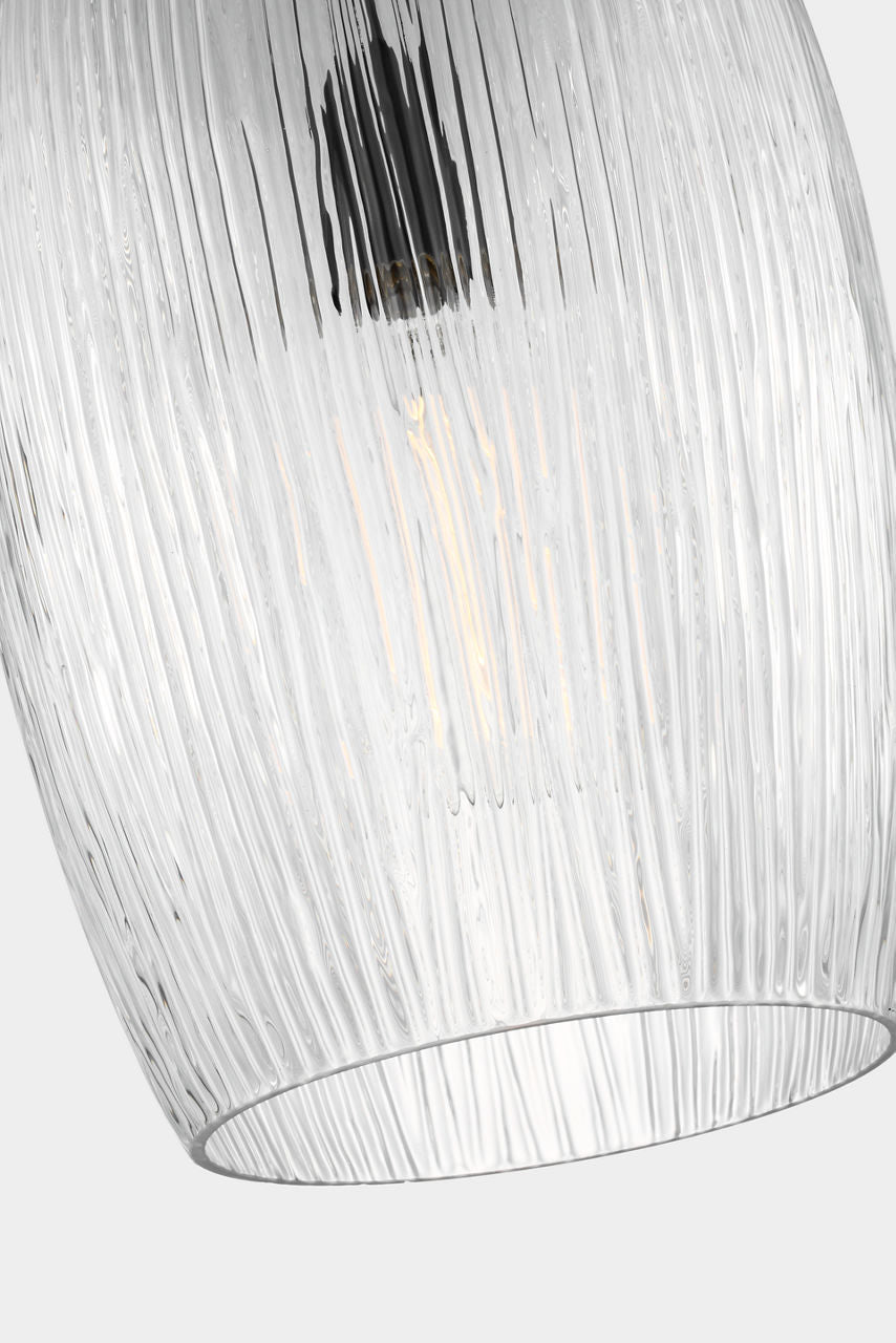 Visual Comfort Studio - HP1001AI - One Light Pendant - Serafina - Aged Iron | Aged Iron