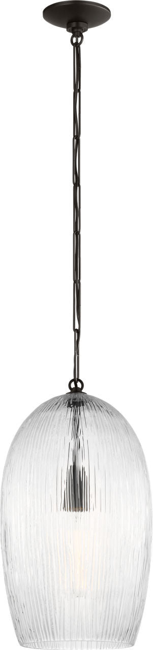 Visual Comfort Studio - HP1001AI - One Light Pendant - Serafina - Aged Iron | Aged Iron