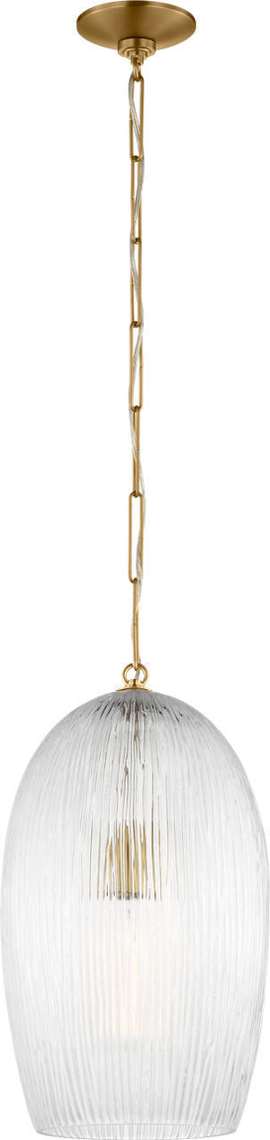 Visual Comfort Studio - HP1001BBS - One Light Pendant - Serafina - Burnished Brass | Burnished Brass