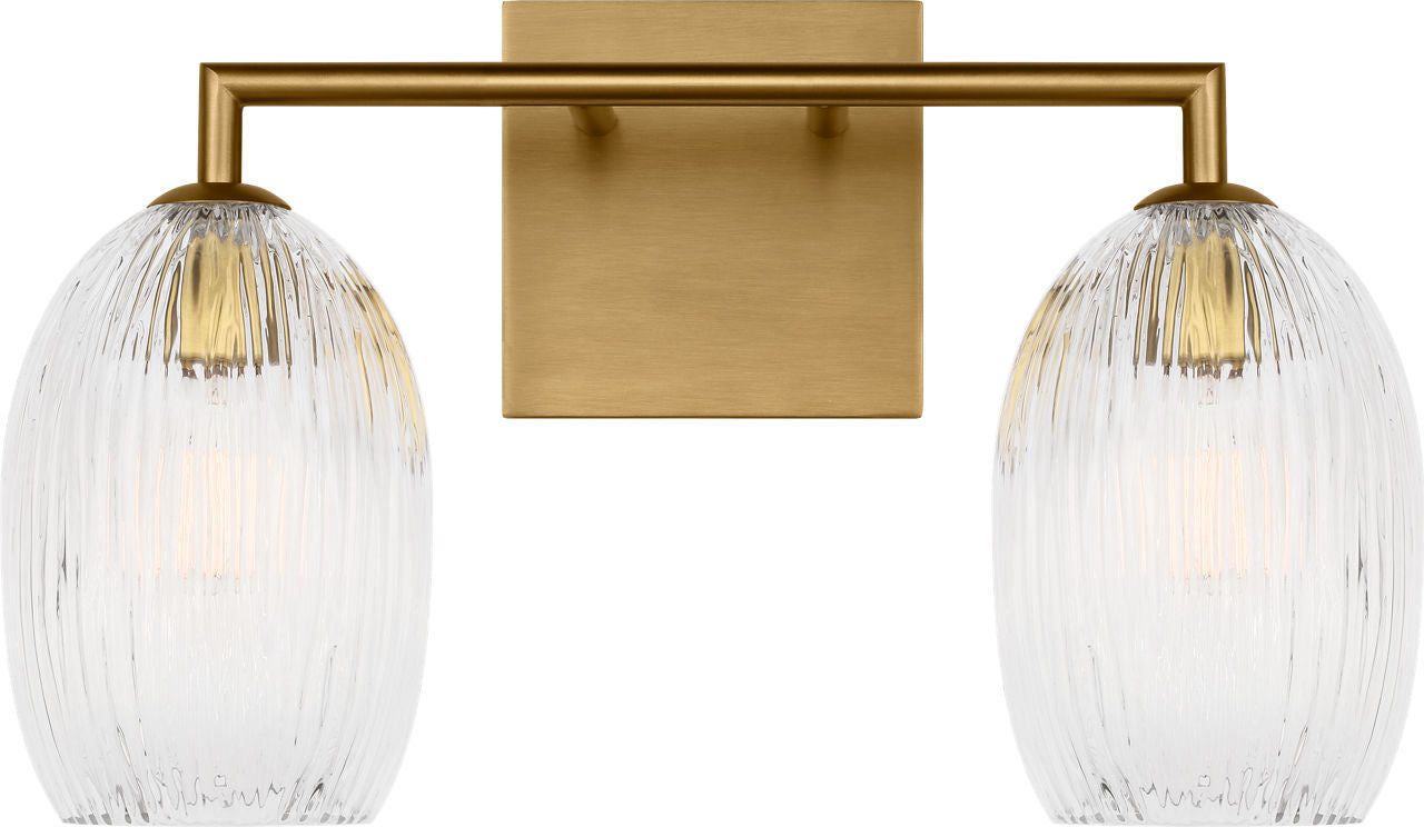 Visual Comfort Studio - HV1002BBS - Two Light Bath - Serafina - Burnished Brass | Burnished Brass