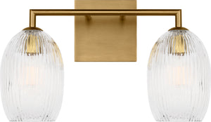 Visual Comfort Studio - HV1002BBS - Two Light Bath - Serafina - Burnished Brass | Burnished Brass