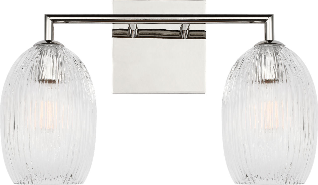 Visual Comfort Studio - HV1002PN - Two Light Bath - Serafina - Polished Nickel | Polished Nickel