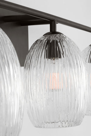 Visual Comfort Studio - HV1003AI - Three Light Bath - Serafina - Aged Iron | Aged Iron