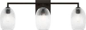 Visual Comfort Studio - HV1003AI - Three Light Bath - Serafina - Aged Iron | Aged Iron