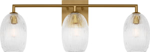 Visual Comfort Studio - HV1003BBS - Three Light Bath - Serafina - Burnished Brass | Burnished Brass