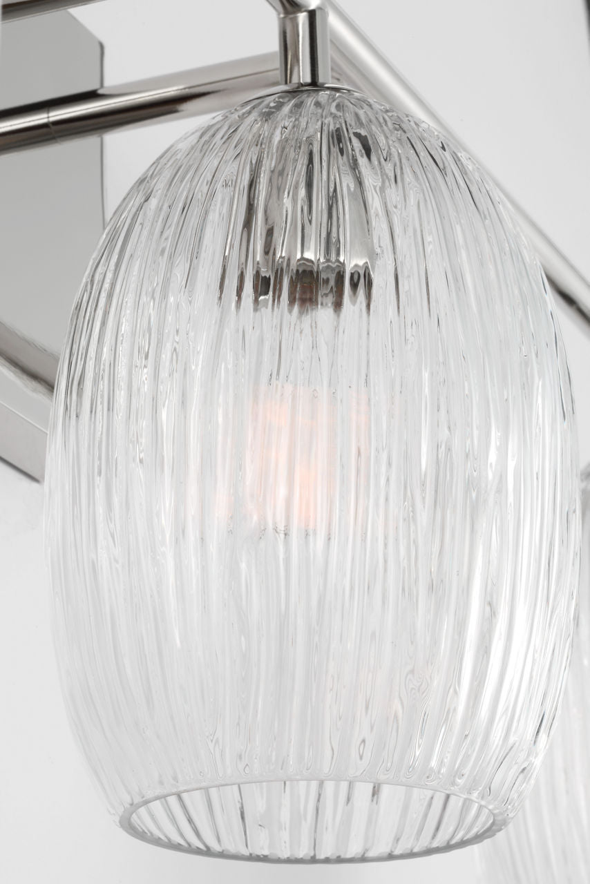 Visual Comfort Studio - HV1003PN - Three Light Bath - Serafina - Polished Nickel | Polished Nickel