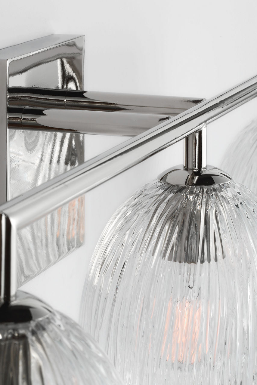 Visual Comfort Studio - HV1003PN - Three Light Bath - Serafina - Polished Nickel | Polished Nickel