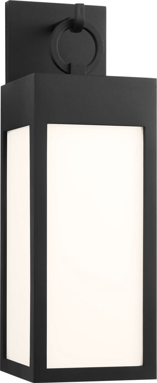 Visual Comfort Studio - SLO1381TXB - LED Wall Lantern - Sesha - Textured Black | Textured Black