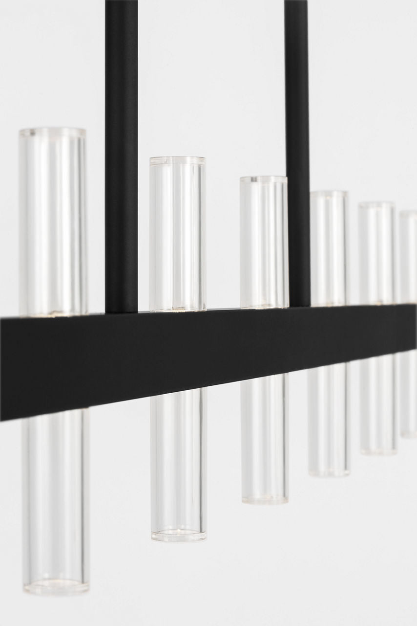 Visual Comfort Studio - SLC11120MBK - LED Linear Pendant - Silas - Midnight Black | Midnight Black
