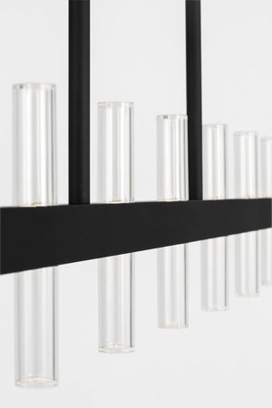 Visual Comfort Studio - SLC11120MBK - LED Linear Pendant - Silas - Midnight Black | Midnight Black