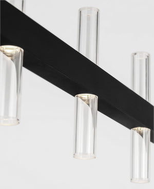 Visual Comfort Studio - SLC11120MBK - LED Linear Pendant - Silas - Midnight Black | Midnight Black