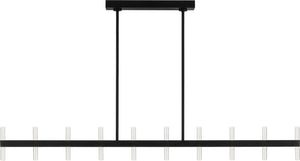 Visual Comfort Studio - SLC11120MBK - LED Linear Pendant - Silas - Midnight Black | Midnight Black