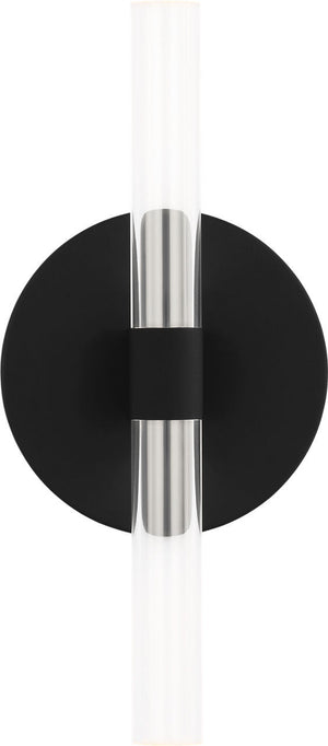 Visual Comfort Studio - SLW1082MBK - LED Wall Sconce - Silas - Midnight Black | Midnight Black