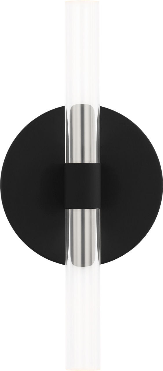 Visual Comfort Studio - SLW1082MBK - LED Wall Sconce - Silas - Midnight Black | Midnight Black