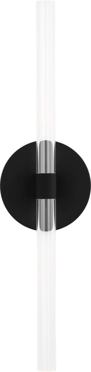 Visual Comfort Studio - SLW1092MBK - LED Wall Sconce - Silas - Midnight Black | Midnight Black