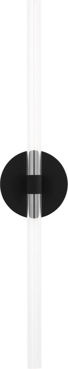 Visual Comfort Studio - SLW1102MBK - LED Wall Sconce - Silas - Midnight Black | Midnight Black