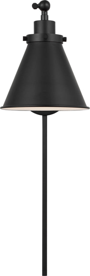Visual Comfort Studio - CW1121MBK - One Light Wall Sconce - Wellfleet - Midnight Black | Midnight Black