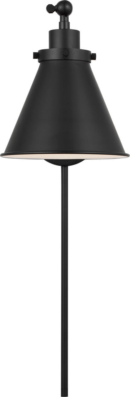 Visual Comfort Studio - CW1121MBK - One Light Wall Sconce - Wellfleet - Midnight Black | Midnight Black