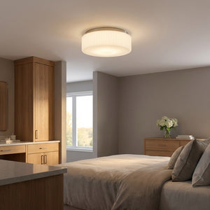 Generation Lighting - GLF1992BNE - Two Light Flush Mount - Axira - Brushed Nickel
