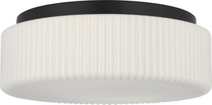 Generation Lighting - GLF1992MBK - Two Light Flush Mount - Axira - Midnight Black