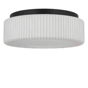 Generation Lighting - GLF1992MBKE - Two Light Flush Mount - Axira - Midnight Black