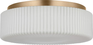 Generation Lighting - GLF1992SB - Two Light Flush Mount - Axira - Satin Brass