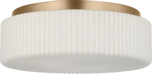 Generation Lighting - GLF1992SB - Two Light Flush Mount - Axira - Satin Brass