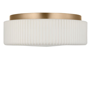 Generation Lighting - GLF1992SBE - Two Light Flush Mount - Axira - Satin Brass