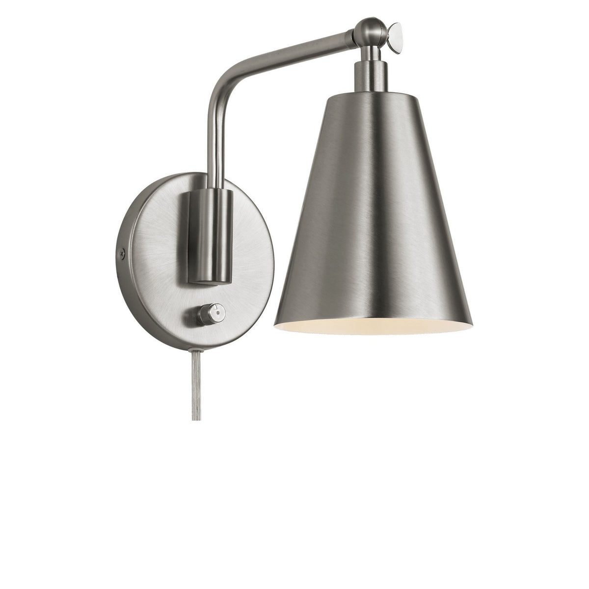 Generation Lighting - GLW2001BNE - One Light Wall Sconce - Drae - Brushed Nickel
