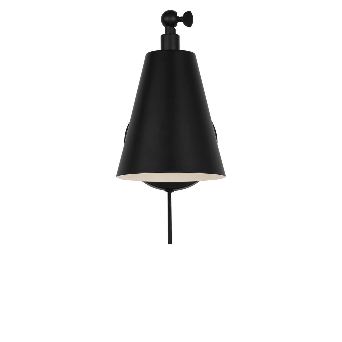 Generation Lighting - GLW2001MBKE - One Light Wall Sconce - Drae - Midnight Black