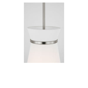 Generation Lighting - GLP1751BN - One Light Pendant - Fynn - Brushed Nickel