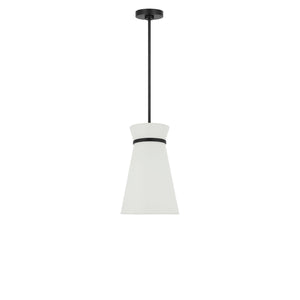Generation Lighting - GLP1751MBK - One Light Pendant - Fynn - Midnight Black